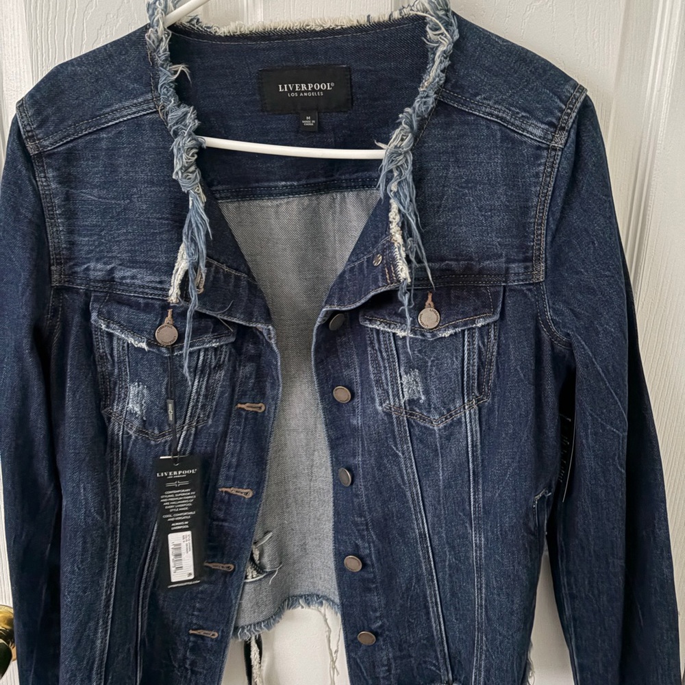 Liverpool Dark Blue Denim Jacket
